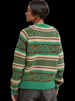 Metallic Fair Isle Pullover