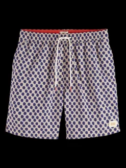 Mid Length Printed Swim Short