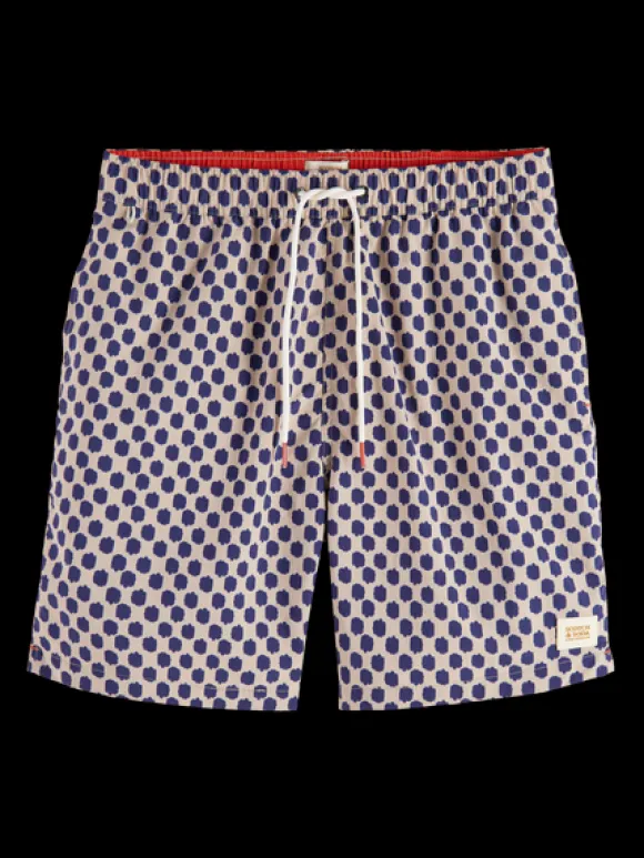 Mid Length Printed Swim Short