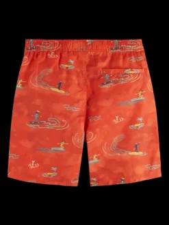 Mid Length Swim Short All Over Print