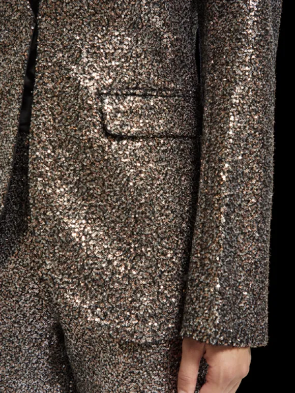 Mixed Sequin Blazer