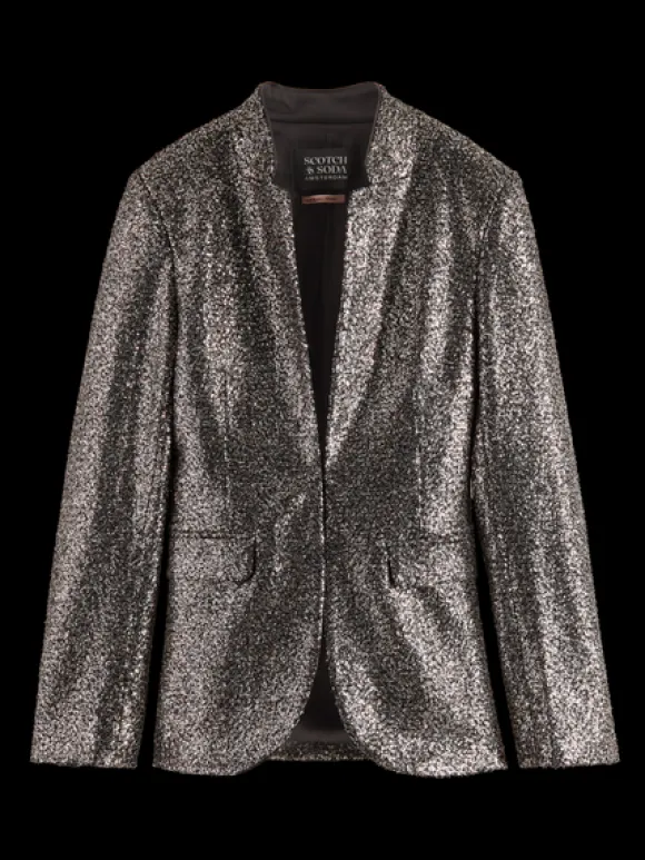 Mixed Sequin Blazer