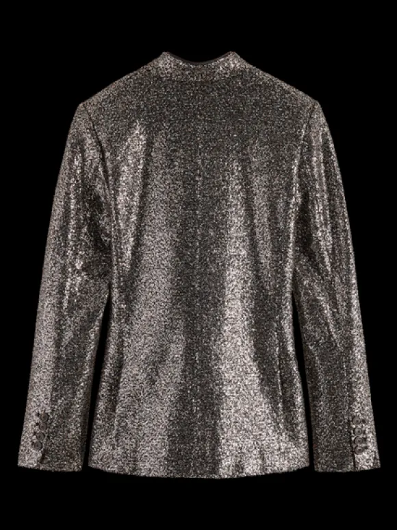 Mixed Sequin Blazer