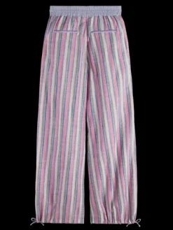 Multicolour Lurex Stripe Pull-On Beach Pant
