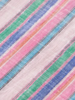 Multicolour Lurex Stripe Pull-On Beach Pant