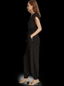 One Shoulder Asymmetric Jumpsuit