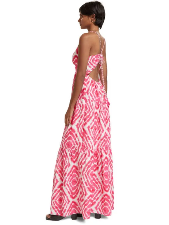 Open Back Tie Dye Maxi Dress