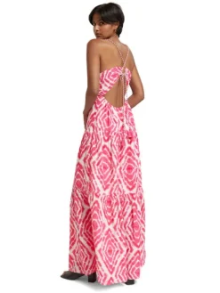 Open Back Tie Dye Maxi Dress