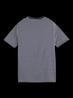 Organic Cotton Striped Crew Neck T-Shirt
