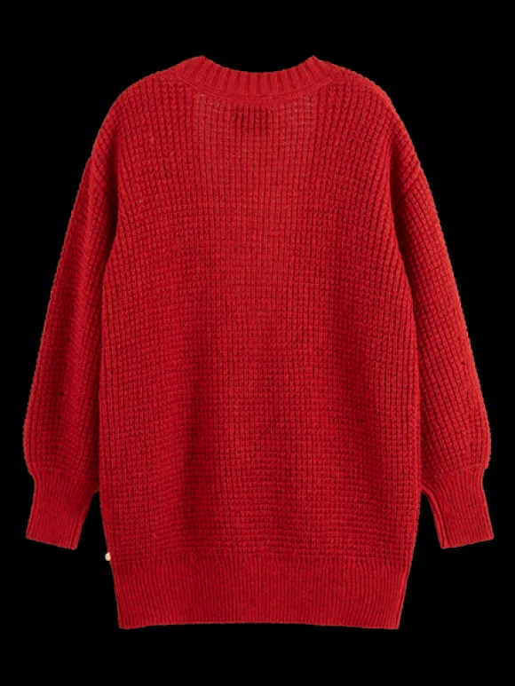 Oversized Deep V-Neck Pullover
