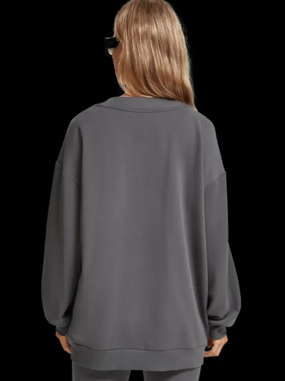 Oversized Jersey Bomber Jacket