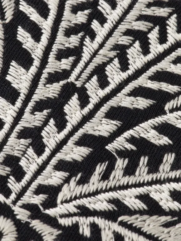 Palm Tree Embroidery Hoodie