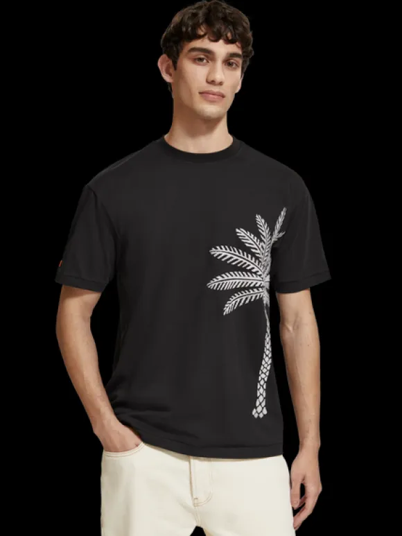 Palm Tree Embroidery T-Shirt