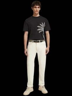 Palm Tree Embroidery T-Shirt