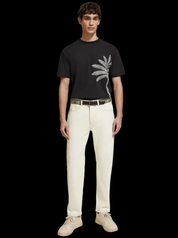 Palm Tree Embroidery T-Shirt