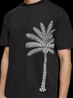 Palm Tree Embroidery T-Shirt