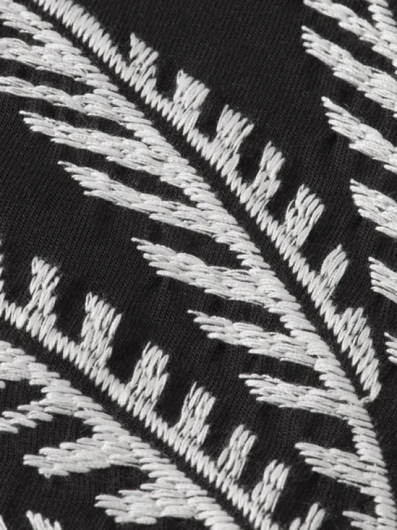 Palm Tree Embroidery T-Shirt