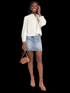 Pintuck Yoke Top