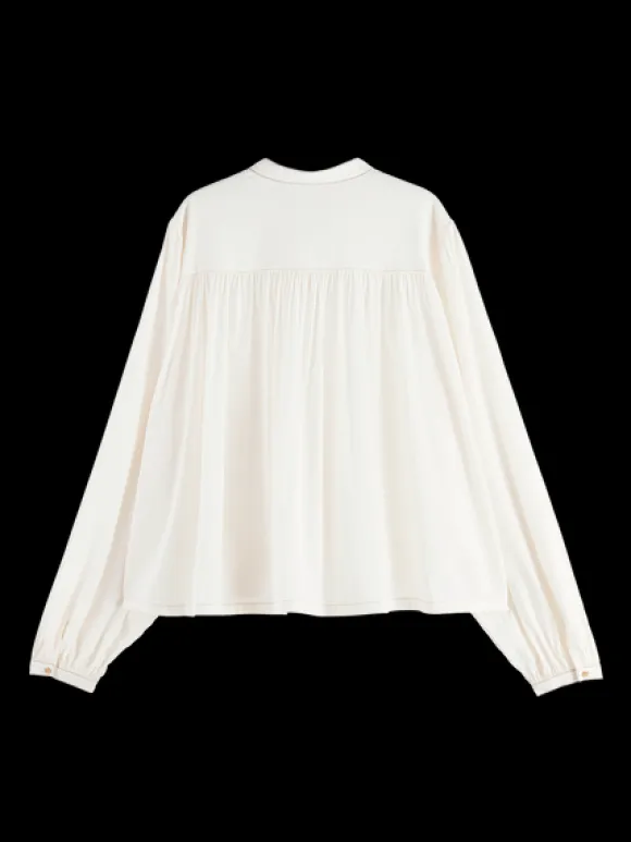 Pintuck Yoke Top