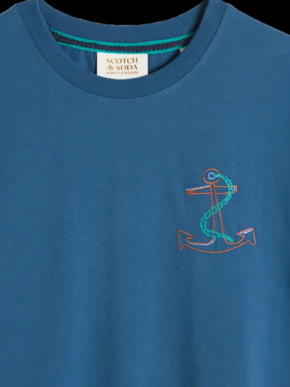 Placed Embroidery Artwork T-Shirt