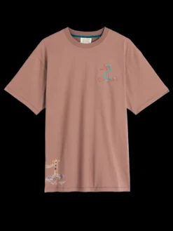 Placed Embroidery Artwork T-Shirt