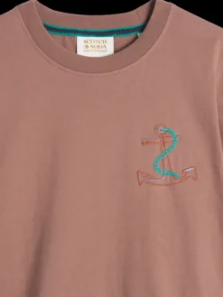 Placed Embroidery Artwork T-Shirt