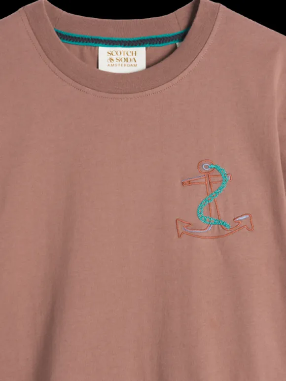 Placed Embroidery Artwork T-Shirt
