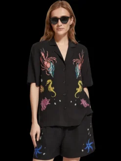 Placement Printed Camp Shirt
