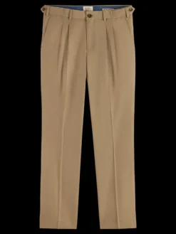 Pleated Linen Blend Chino