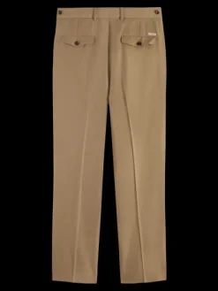 Pleated Linen Blend Chino