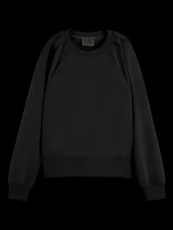Pleated Shoulder Sweatshirt