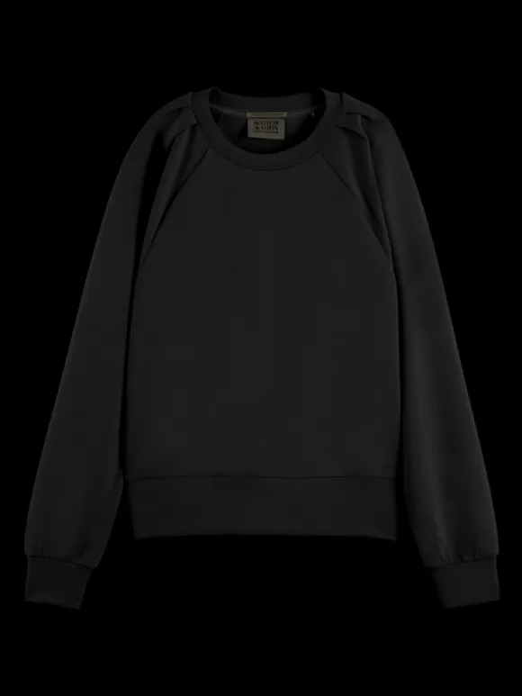 Pleated Shoulder Sweatshirt
