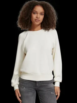 Pleated Shoulder Sweatshirt