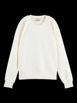 Pleated Shoulder Sweatshirt