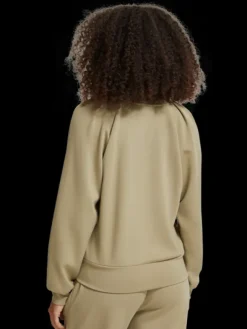 Pleated Shoulder Sweatshirt