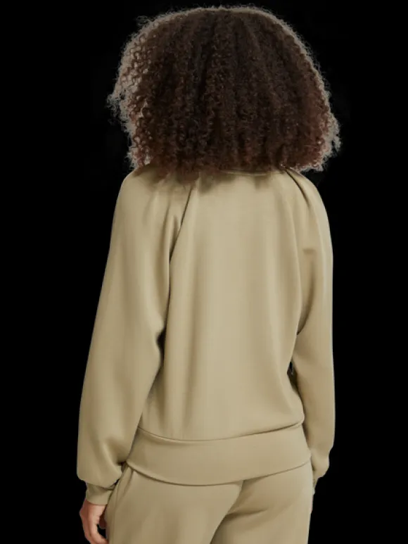 Pleated Shoulder Sweatshirt