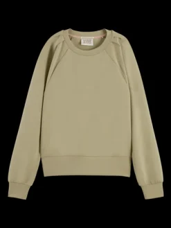 Pleated Shoulder Sweatshirt