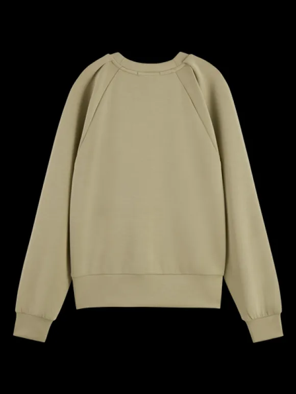 Pleated Shoulder Sweatshirt