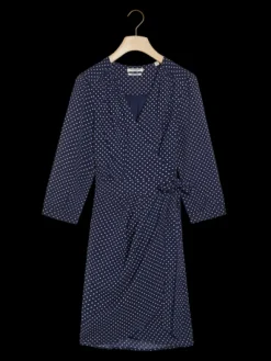 Polka Dot Mini Wrap Dress