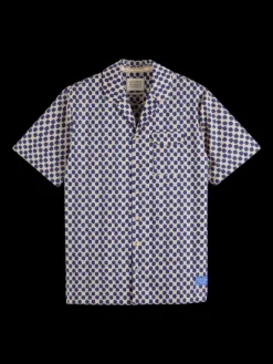 Polka Dot Printed Short Sleeve Shirt