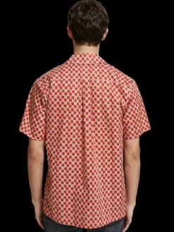 Polka Dot Printed Short Sleeve Shirt