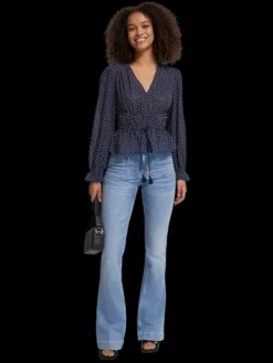 Polka Dot V-Neck Top
