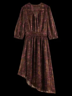 Printed Asymmetric Wrap Dress