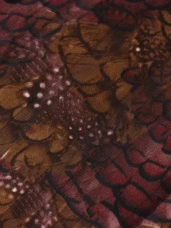 Printed Asymmetric Wrap Dress
