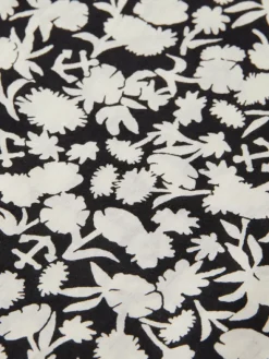 Printed Balloon Sleeve Shirt