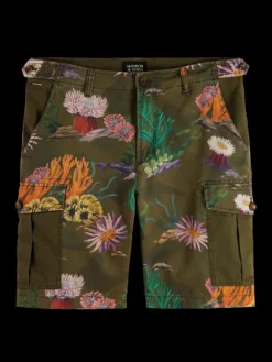 Printed Cargo Shorts