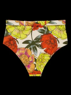 Printed High-Waist Bikini Bottom