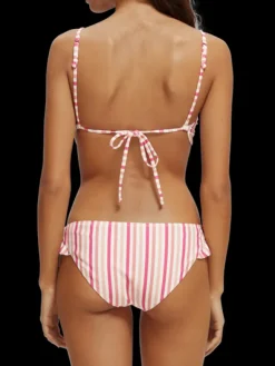 Printed Ruffled Bikini Bottom