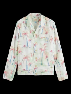 Printed Tencel-Hemp Blouson