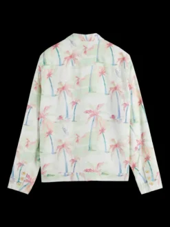 Printed Tencel-Hemp Blouson